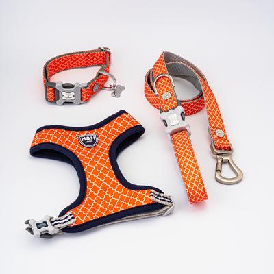Show full view: HUGO & HUDSON Geometric Print Dog Harness, Orange, Small slide 9 of 9