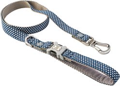 HUGO & HUDSON Geometric Printed Dog Leash, Navy, X-Small/Small