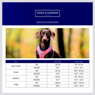 Show full view: HUGO & HUDSON Geormetric Print Dog Harness, Multi Coloured, Large slide 4 of 11