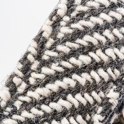 Show full view: HUGO & HUDSON Herringbone Tweed Metal Buckle Dog Collar, Grey, X-Small slide 3 of 10