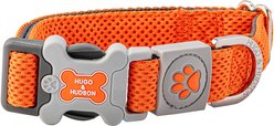HUGO & HUDSON Mesh Dog Collar, Orange, Large