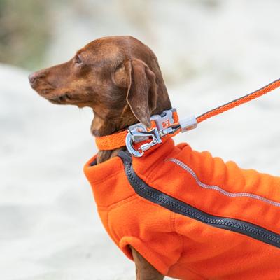Show full view: HUGO & HUDSON Mesh Dog Collar, Orange, Large slide 2 of 8
