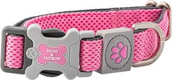 HUGO & HUDSON Mesh Dog Collar, Pink, Large