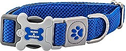 HUGO & HUDSON Mesh Dog Collar, Royal Blue, Large