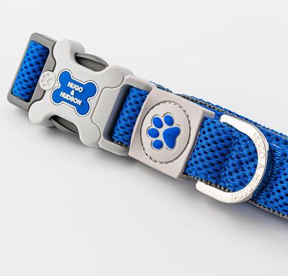 Show full view: HUGO & HUDSON Mesh Dog Collar, Royal Blue, Large slide 4 of 9