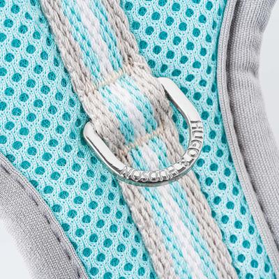 Show full view: HUGO & HUDSON Mesh Dog Harness, Aqua, Large slide 6 of 10