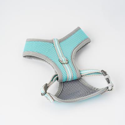 Show full view: HUGO & HUDSON Mesh Dog Harness, Aqua, Large slide 7 of 10