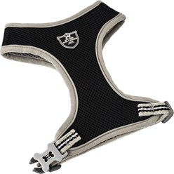 HUGO & HUDSON Mesh Dog Harness, Black, Large