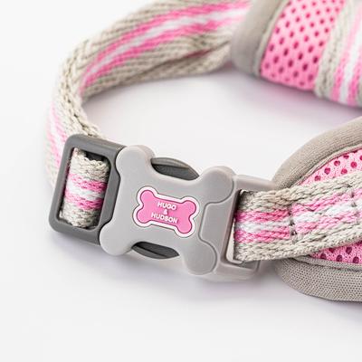 Show full view: HUGO & HUDSON Mesh Dog Harness, Pink, Large slide 4 of 11