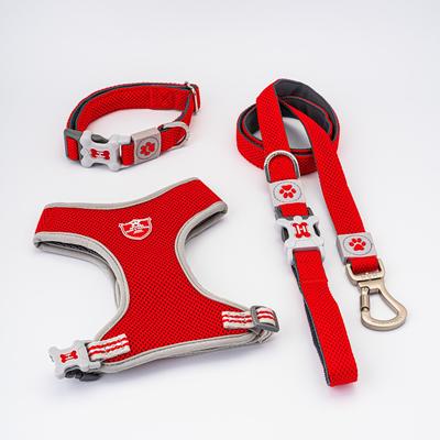 Show full view: HUGO & HUDSON Mesh Dog Harness, Red, X-Small slide 9 of 10