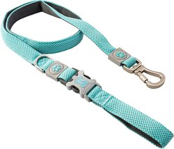 HUGO & HUDSON Mesh Dog Lead, Aqua, X-Small/Small