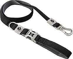 HUGO & HUDSON Mesh Dog Lead, Black, Medium/Large
