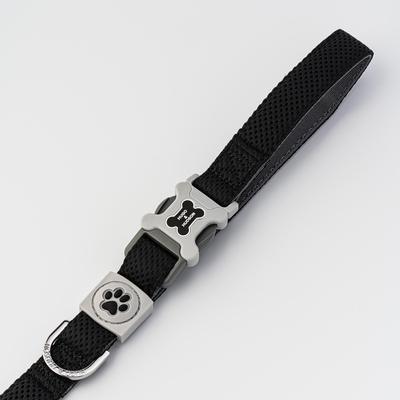 Show full view: HUGO & HUDSON Mesh Dog Lead, Black, Medium/Large slide 4 of 9