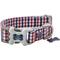 Show in main carousel: HUGO & HUDSON Nylon Bone Buckle Dog Collar, Navy & Red, X-Small slide 1 of 8