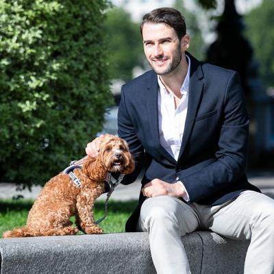 Show full view: HUGO & HUDSON Nylon Striped Bone Buckle Dog Collar, Multi-colored, medium slide 6 of 9