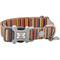 Show in main carousel: HUGO & HUDSON Nylon Striped Bone Buckle Dog Collar, Multi-colored, X-Small slide 1 of 10