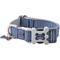 Show in main carousel: HUGO & HUDSON Nylon Striped Bone Buckle Dog Collar, Navy, X-Small slide 1 of 10