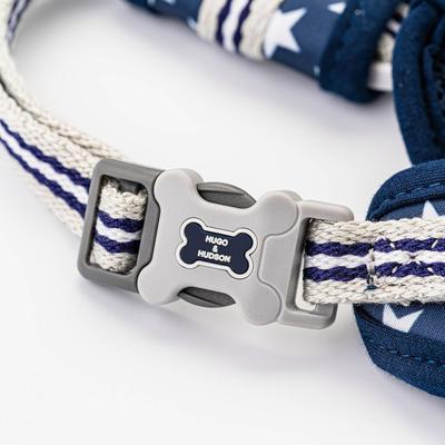 Show full view: HUGO & HUDSON Printed Dog Harness, Navy Star, Large slide 4 of 9