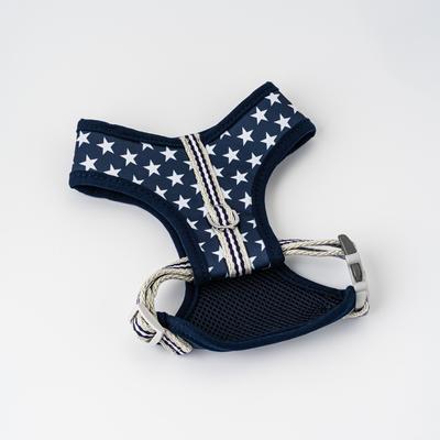 Show full view: HUGO & HUDSON Printed Dog Harness, Navy Star, Large slide 8 of 9