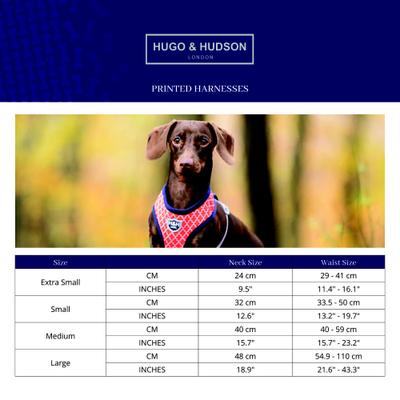 Show full view: HUGO & HUDSON Printed Dog Harness, Pink Watermelon, Large slide 4 of 10