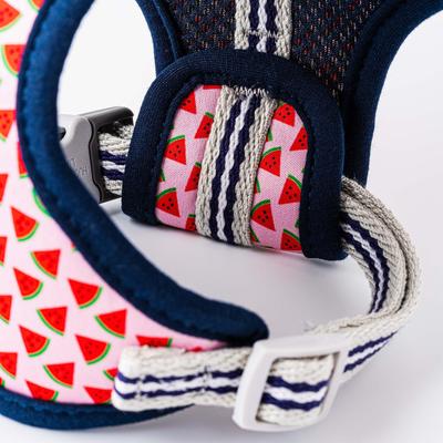 Show full view: HUGO & HUDSON Printed Dog Harness, Pink Watermelon, Large slide 6 of 10