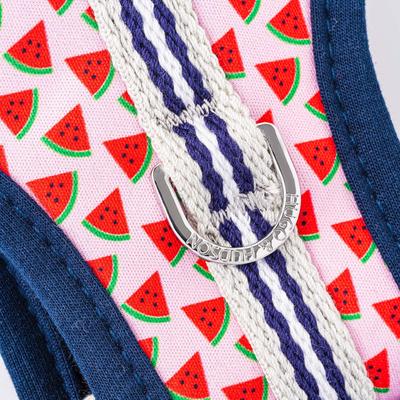 Show full view: HUGO & HUDSON Printed Dog Harness, Pink Watermelon, X-Small slide 7 of 9