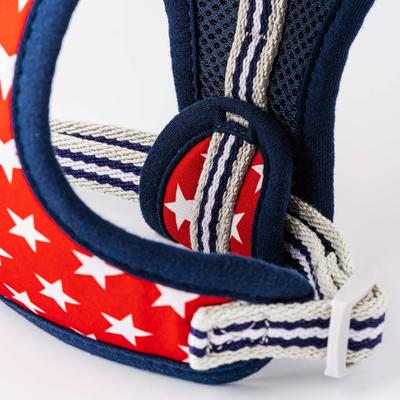 Show full view: HUGO & HUDSON Printed Dog Harness, Red Star, Medium slide 4 of 9