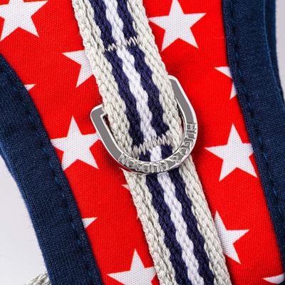 Show full view: HUGO & HUDSON Printed Dog Harness, Red Star, X-Small slide 6 of 9