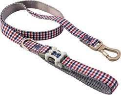HUGO & HUDSON Printed Dog Leash, Navy & Red, X-Small/Small