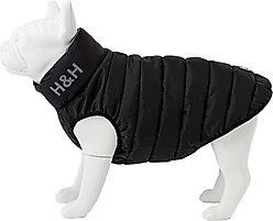 HUGO & HUDSON Reversible Waterproof Insulated Dog Puffer Jacket, Black/Grey, X-Small-25 slide 1 of 7