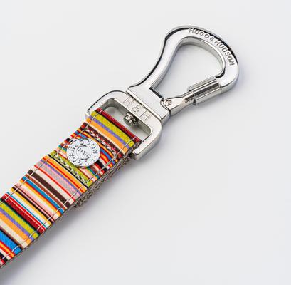 Show full view: HUGO & HUDSON Stripe Printed Dog Leash, Multi-colored, X-Small/Small slide 4 of 8