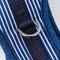 Show in main carousel: HUGO & HUDSON Stripe Tweed Dog Harness, Navy, Large slide 6 of 9
