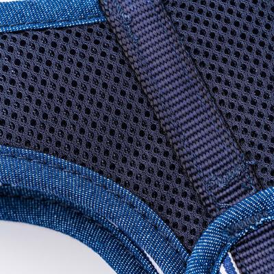 Show full view: HUGO & HUDSON Stripe Tweed Dog Harness, Navy, X-Small slide 5 of 9