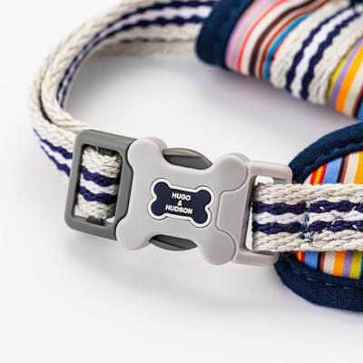 Show full view: HUGO & HUDSON Striped Printed Dog Harness, Multi Coloured Stripe, Small slide 3 of 9