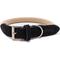 Show in main carousel: HUGO & HUDSON Suede Leather Dog Collar, Black, 25.5-in slide 1 of 7