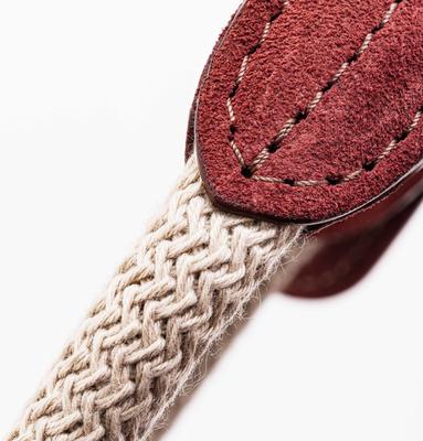 Show full view: HUGO & HUDSON Suede Leather Dog Collar, Brown, 21.6-in slide 5 of 8