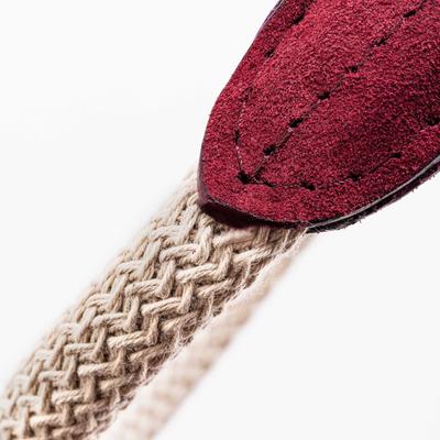 Show full view: HUGO & HUDSON Suede Leather Dog Collar, Burgundy, 25.5-in slide 4 of 7