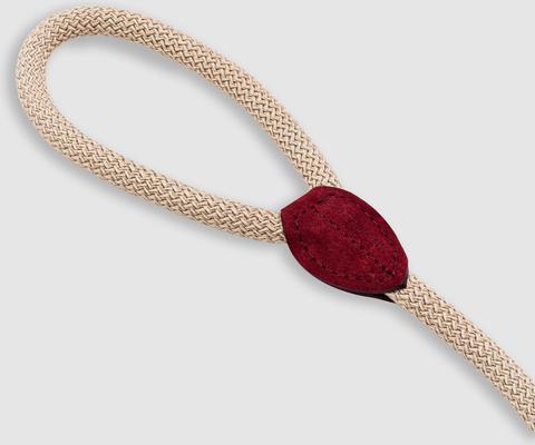 Show full view: HUGO & HUDSON Suede Leather Dog Leash, Burgundy, 70.8-in slide 5 of 7