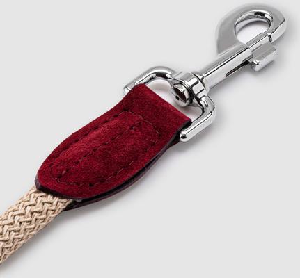 Show full view: HUGO & HUDSON Suede Leather Dog Leash, Burgundy, 70.8-in slide 6 of 7