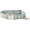 Show in main carousel: HUGO & HUDSON Tweed Metal Buckle Dog Collar, Aqua, Small slide 1 of 10