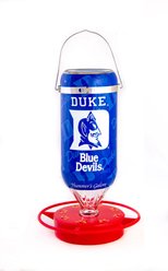 Hummer's Galore NCAA Duke University Hanging Hook Hummingbird Feeder, 32-oz