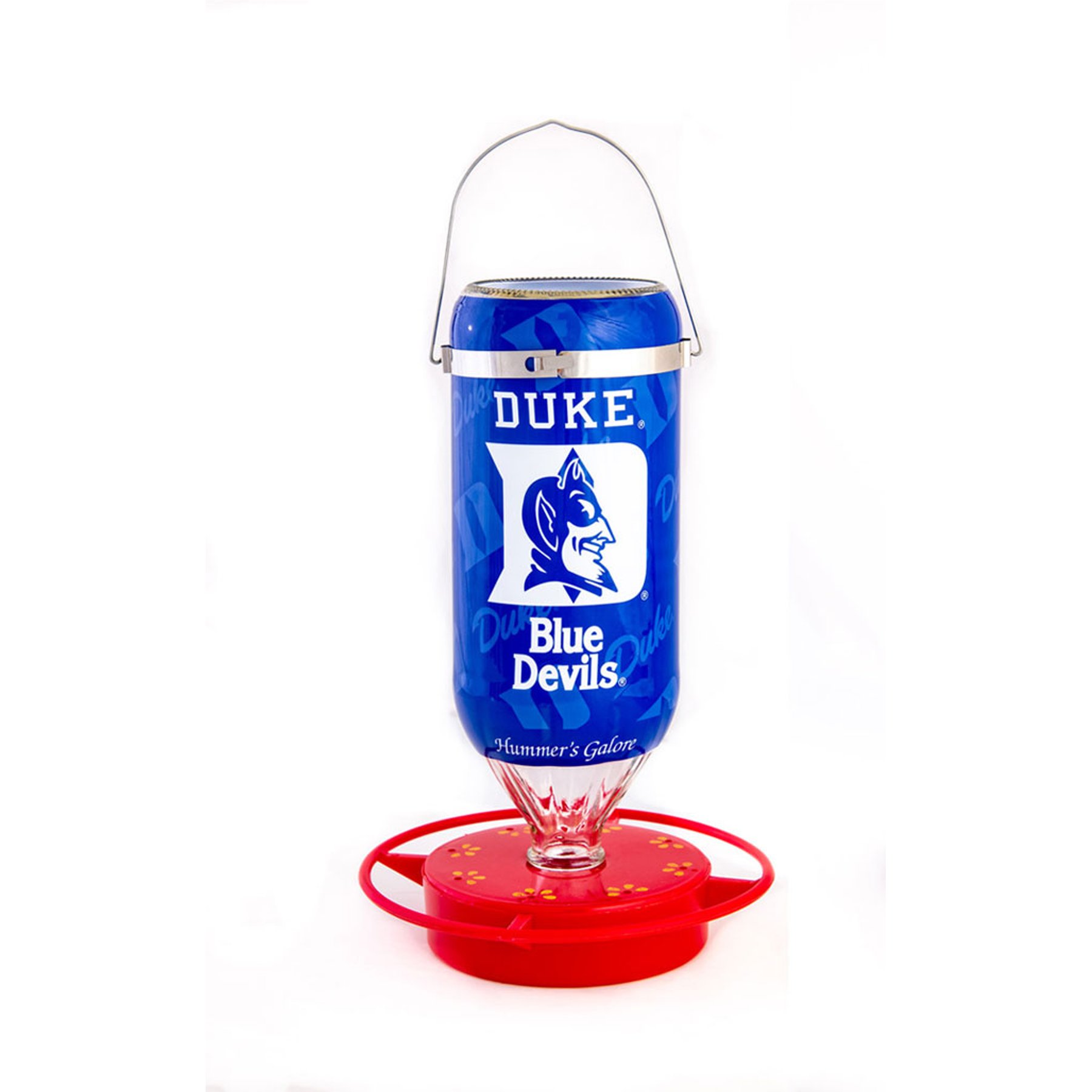 Hummer's Galore NCAA Duke University Hanging Hook Hummingbird Feeder, 32-oz