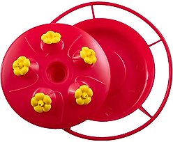 Hummer's Galore Bee Guard Hummingbird Feeder Replacement Base, Red