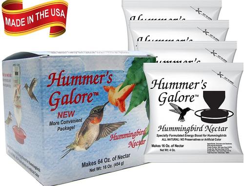 Show full view: Hummer's Galore Hummingbird Nectar, 4 count slide 3 of 5
