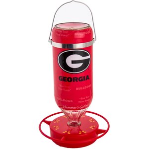 Hummer's Galore NCAA Hummingbird Feeder, 32-oz, University of Georgia