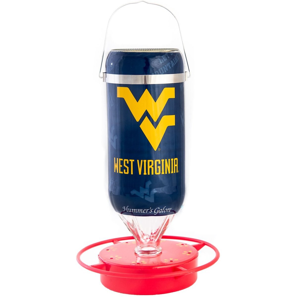 Hummer's Galore NCAA Hummingbird Feeder, 32-oz, West Virginia Mountaineers