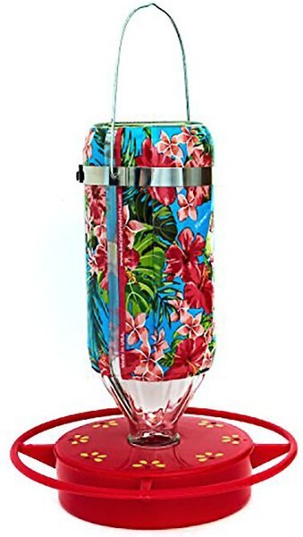 Hummer's Galore Tropical Blue Sky Flower Hummingbird Feeder, 16-oz