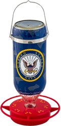 Hummer's Galore United States Navy Hummingbird Feeder, Blue, 32-oz