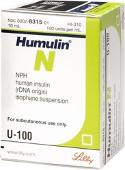 Humulin N (NPH human insulin (rDNA origin) isophane suspension) U-100 Injectable, 10-mL vial