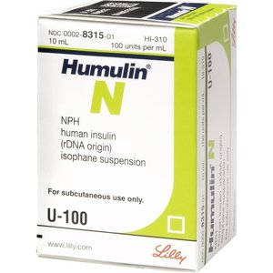 Humulin N (NPH human insulin (rDNA origin) isophane suspension) U-100 Injectable, 10-mL vial